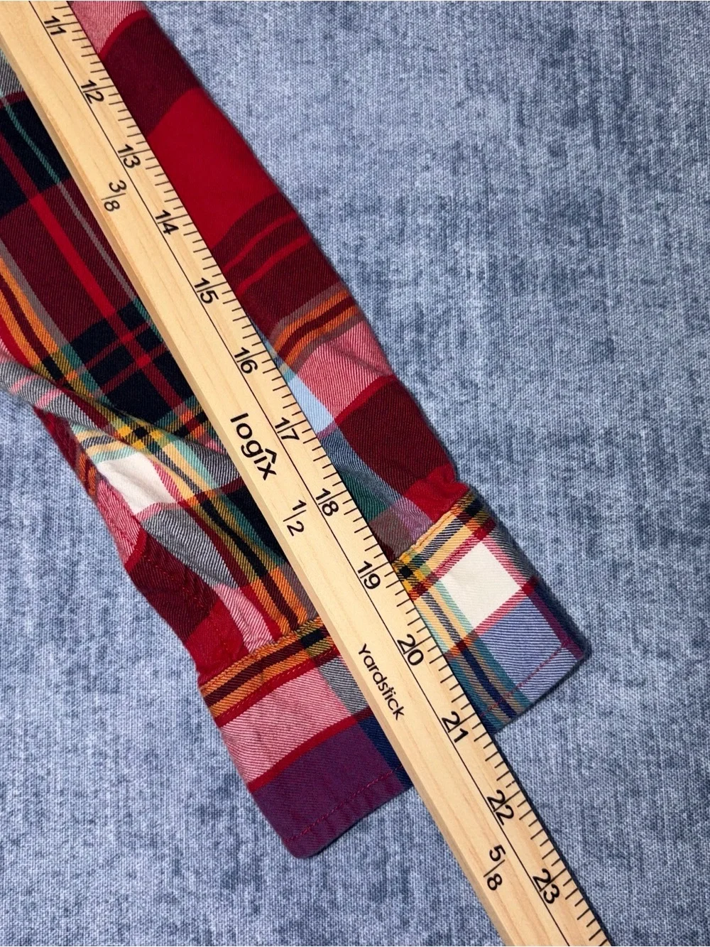 Polo Ralph Lauren kids Plaid Button Down Shirt Red Blue Multi Color Long Sleeve